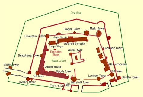 Tower of London map