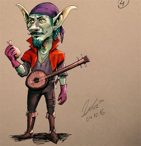 Goblin bard by G-manbg on DeviantArt