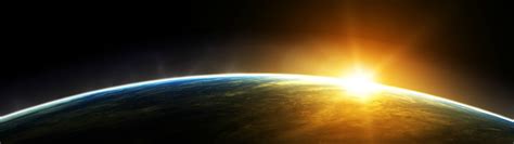 space, Earth, Sunrise, Multiple Display Wallpapers HD / Desktop and ...