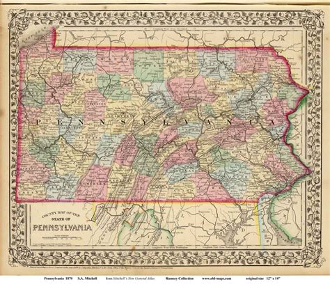 Old Maps of Pennsylvania