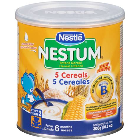 Nestlé Nestum 5 Cereal Baby Cereal, 10.6 oz Canister - Walmart.com