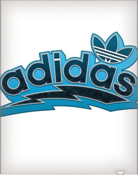 adidas Originals T-shirts Design featuring Neon Blue Lights and Skulls