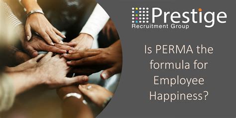 Is PERMA the formula for employee happiness? — Prestige Recruitment Group