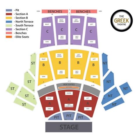 Greek Theater Seating Chart Terrace | Cabinets Matttroy