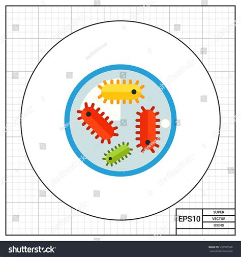 Bacteria Petri Dish 2 Stock Vector (Royalty Free) 538093588 | Shutterstock