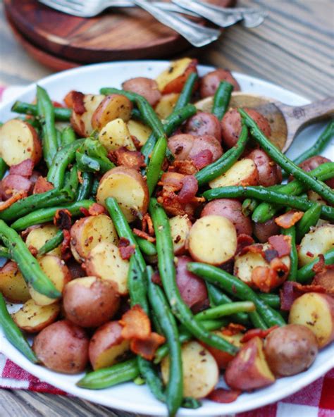 Southern Green Beans & New Potatoes with Bacon - Southern Discourse