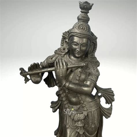 Black krishna Statue 2ft: Buy Best Stone Idol - The Stone Studio