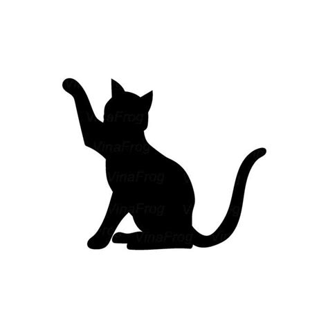 Siamese Cat Black Silhouette PNG And SVG Files, SVG Designs – VinaFrog