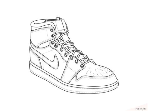 Todays Illustration - Air Jordan Line Art Profile Link: fiverr.com/share/1jjz9 #Fiverr- # ...