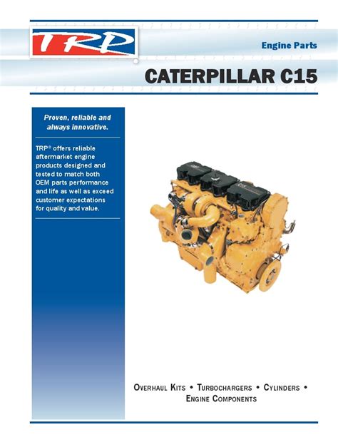 Cat C15 Engine Parts Manual PDF Download - Service manual Repair manual ...