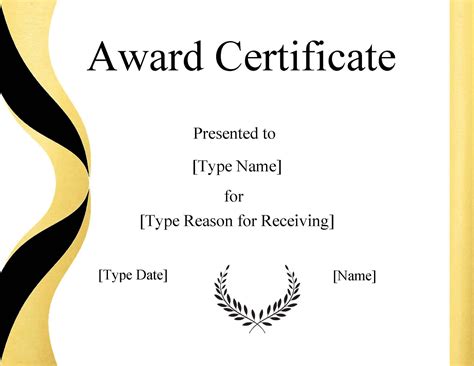 Editable Certificate Template Powerpoint