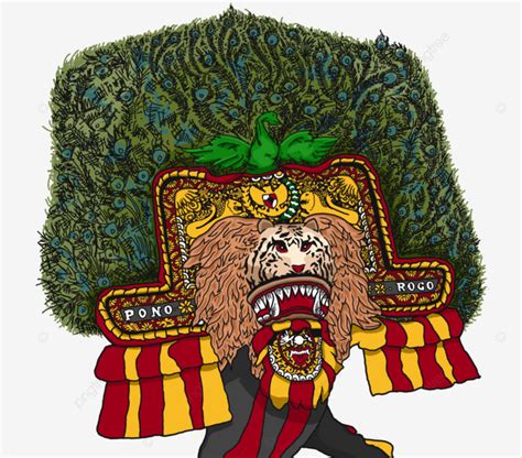 Suddenly The Reog Ponorogo Peacock, Reog, Indonesian Culture, Sudden Peacock PNG Transparent ...