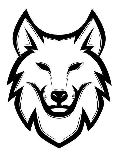 Illustrated logo of wolf vector 16469063 Vector Art at Vecteezy