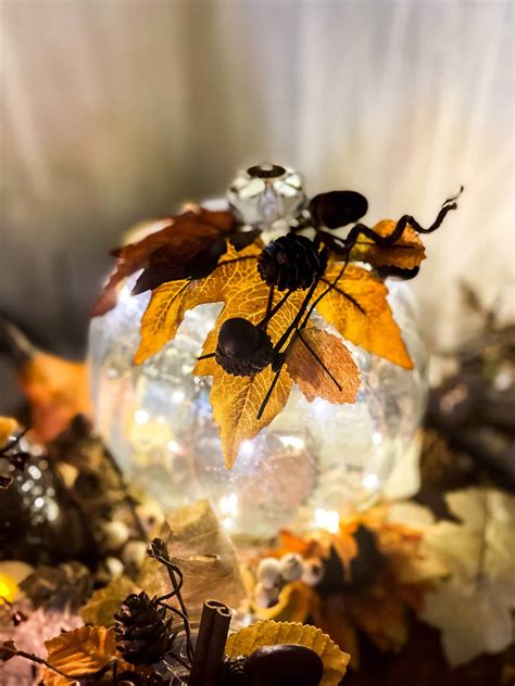 How to Make a Glass Pumpkin DIY from a Round Vase - Amy Sadler Designs