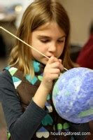 Paper Mache Light-Up Globes | Housing a Forest