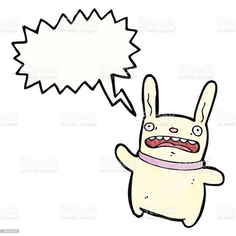 Crazy Cartoon Rabbit Stock Illustration - Download Image Now - Bizarre, Clip Art, Cultures - iStock