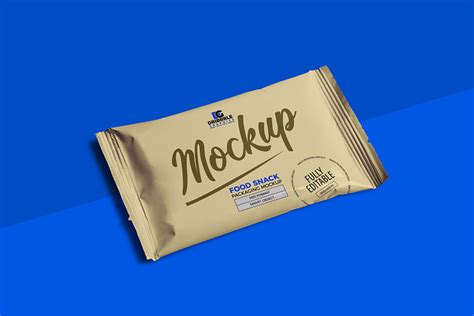 Free Food Snack Packaging Mockup | Mockuptree