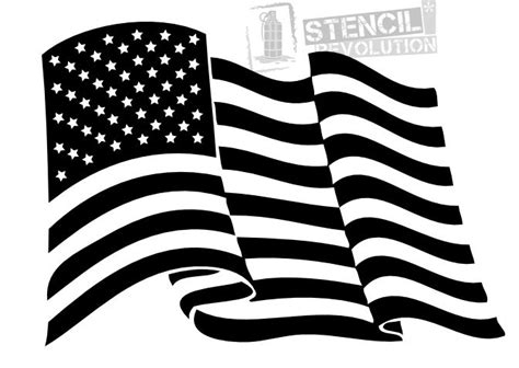 American Flag Stencil | American flag drawing, Flag drawing, American flag clip art