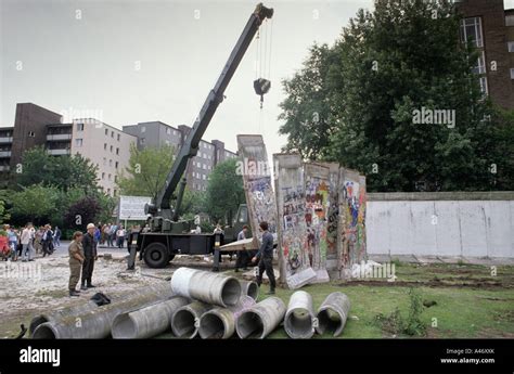 Fall of the Berlin Wall: demolition of the Wall in Berlin- Kreuzberg Stock Photo, Royalty Free ...