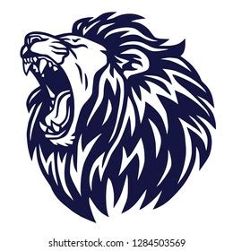 Lion Roar Logo Vector Icon Sports Stock Vector (Royalty Free) 1284503569