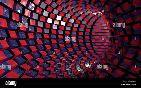 Abstract background with technology tunnel Stock Photo - Alamy