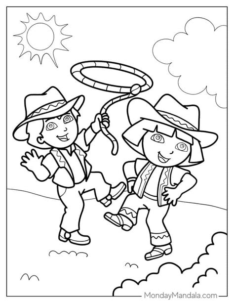 Diego Dora Coloring Pages