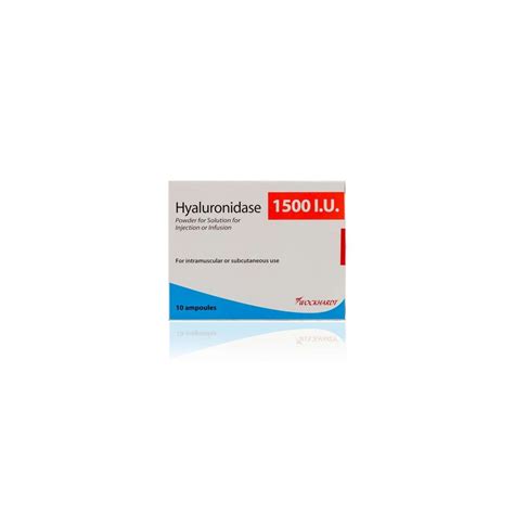 Hyaluronidase 1500units 1ml x10 amps - Udani Chemist