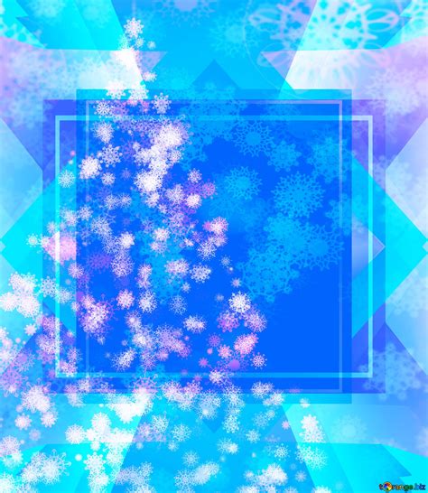 Clipart Christmas tree snowflakes blue №194669