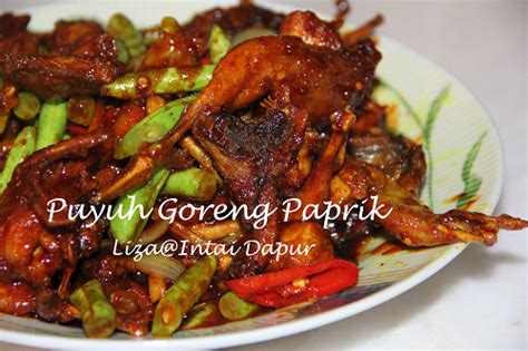 INTAI DAPUR: Puyuh Goreng Paprik....