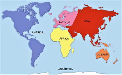 Mapa Mundi Dos Continentes - FDPLEARN