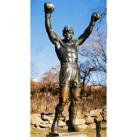 Metal cast vivid handsome Rocky balboa statue - custom made