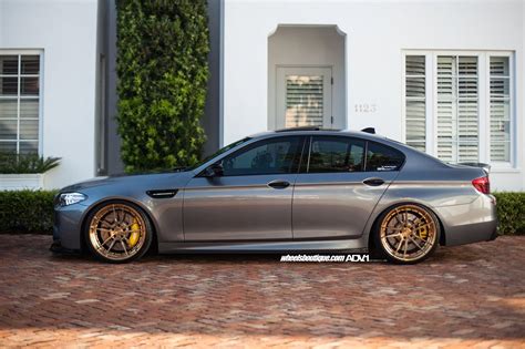 Platinum Gray BMW M5 With Bronze Custom Wheels By ADV1 — CARiD.com Gallery