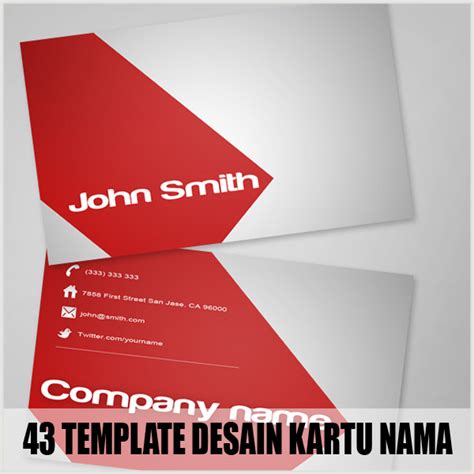 43 Template Desain Kartu Nama Bisnis Gratis Part 2 - Album Kolase ...