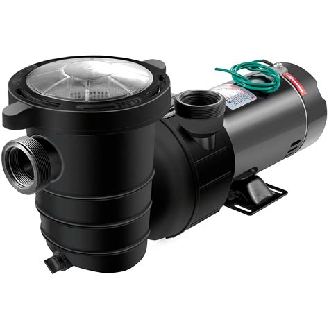 VEVOR 1.5 HP Pool Pump, In/Ground Swimming Pool Pump with 4980 GPH Strainer Basket Pool Pump ...