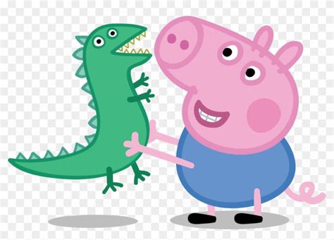 Peppa Pig Partner Toolkit - George Pig With Dinosaur - Free Transparent PNG Clipart Images Download