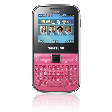 Samsung Ch@t 322 Dual SIM QWERTY phone