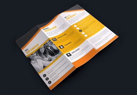 Premium Corporate Creative Tri-fold Brochure Design 001618 - Template Catalog