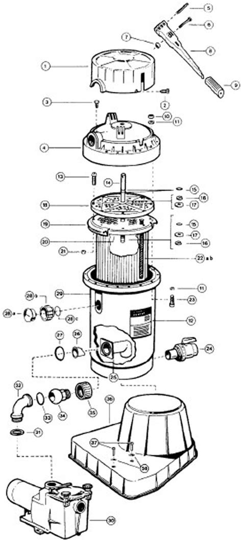 Hayward De Filter Parts Diagram