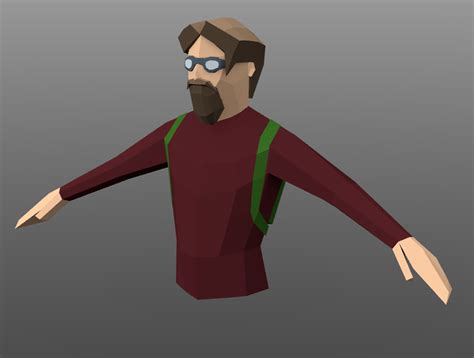 Low poly character model - mostlo