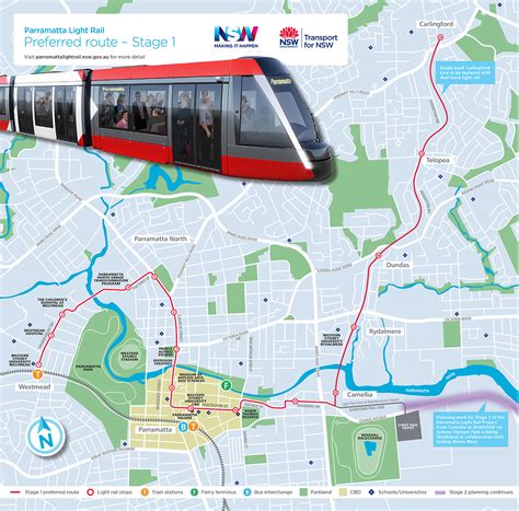 Parramatta Light Rail Stage 1 Preferred Route Announced - Build Sydney