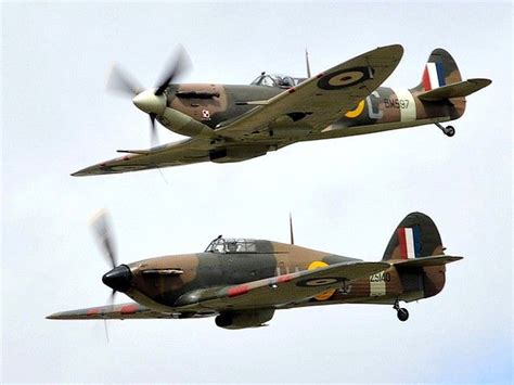 Spitfire/Hawker Hurricane comparison | Aircraft | Pinterest