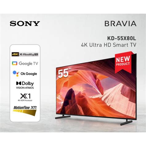 Jual SONY BRAVIA 55 Inch X80L 4K Ultra HD HDR Google TV KD-55X80L | Shopee Indonesia