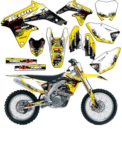 1999-2000 SUZUKI RM 125 GRAPHICS KIT DECALS DIRTBIKE MX RM125 DECO ...