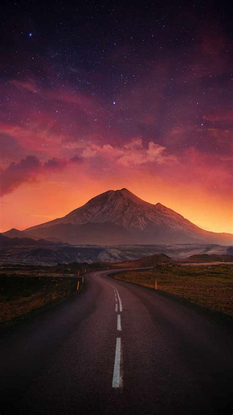 Beautiful Road to Peaks iPhone Wallpaper | Sunset iphone wallpaper, Nature wallpaper, Beautiful ...