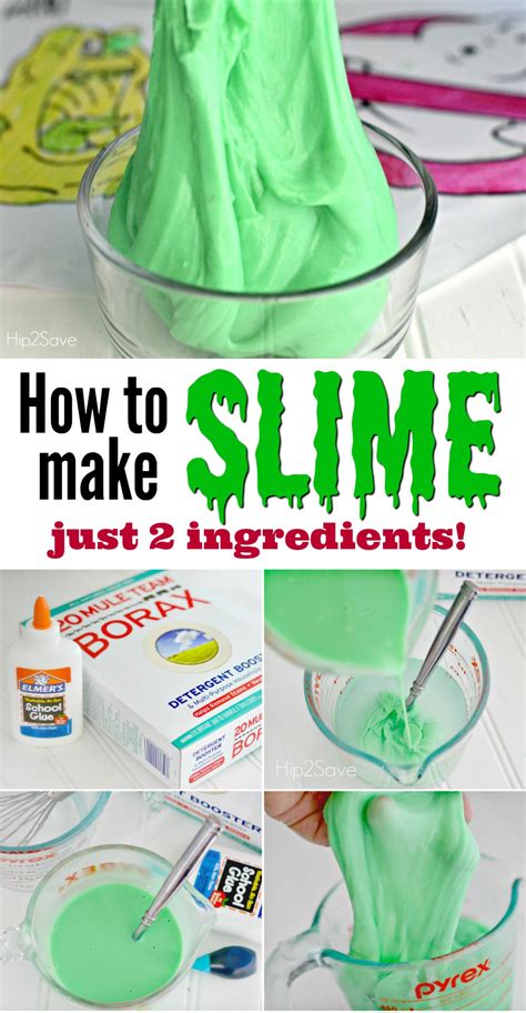 Homemade Slime Recipe (Just 2 Ingredients)