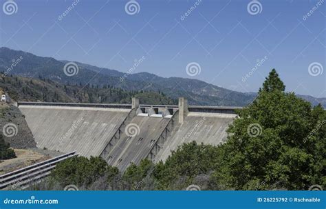 Shasta Dam, USA stock photo. Image of drought, engineering - 26225792