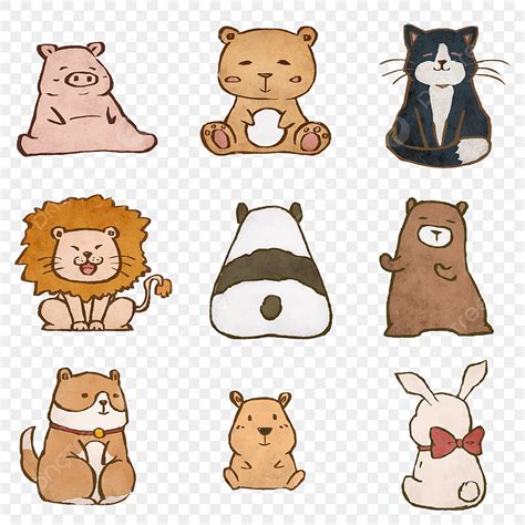 Animal Stickers White Transparent, Animal Stickers, Animal, Sticker, Japanese PNG Image For Free ...