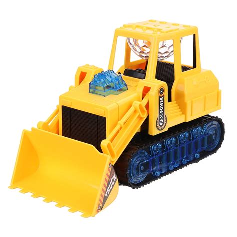 Electric Bulldozer Tractor Truck Excavator Construction Toy Vehicle w/ Lights Music Gift for ...