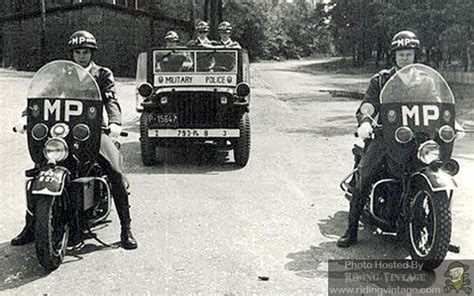 The US Military Police and Their Harley-Davidson Motorcycles ~ Riding Vintage