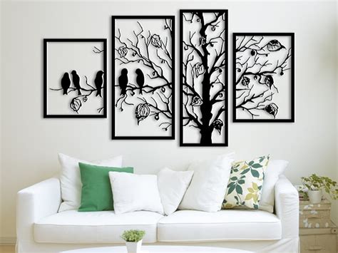 Laser Cut Polyptych Wall Decor DXF File Free Download - 3axis.co